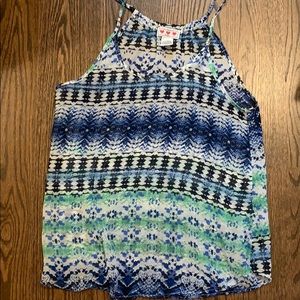 Multi colored flowey tank top